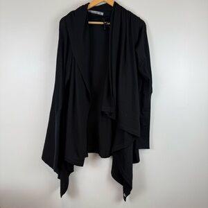 Icebreaker Merino Wool Sydney Wrap Open Cardigan Size Medium Black Women's